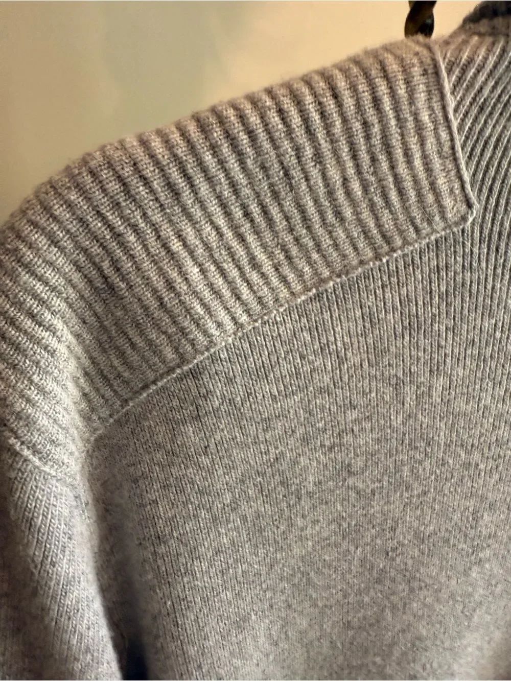Light Gray Open-Front Knit Jacket - Picture 15 of 16